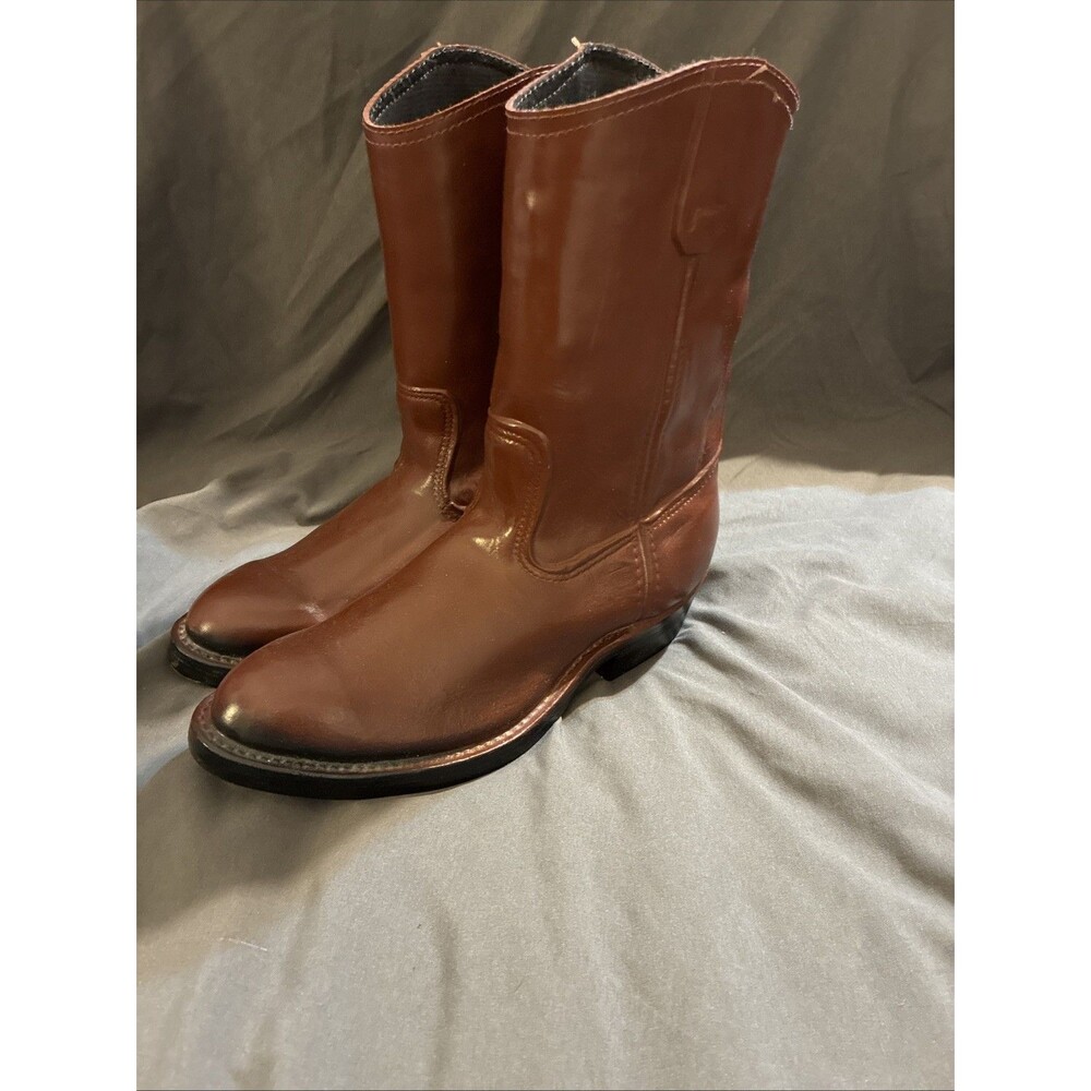 LaCrosse Brown Rubber Waterproof Cowboy Western Boots Made In USA Men's Size 7